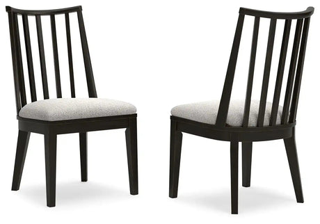Galliden - Dining Upholstered Side Chair (Set of 2) - Black - Best Buy Furniture