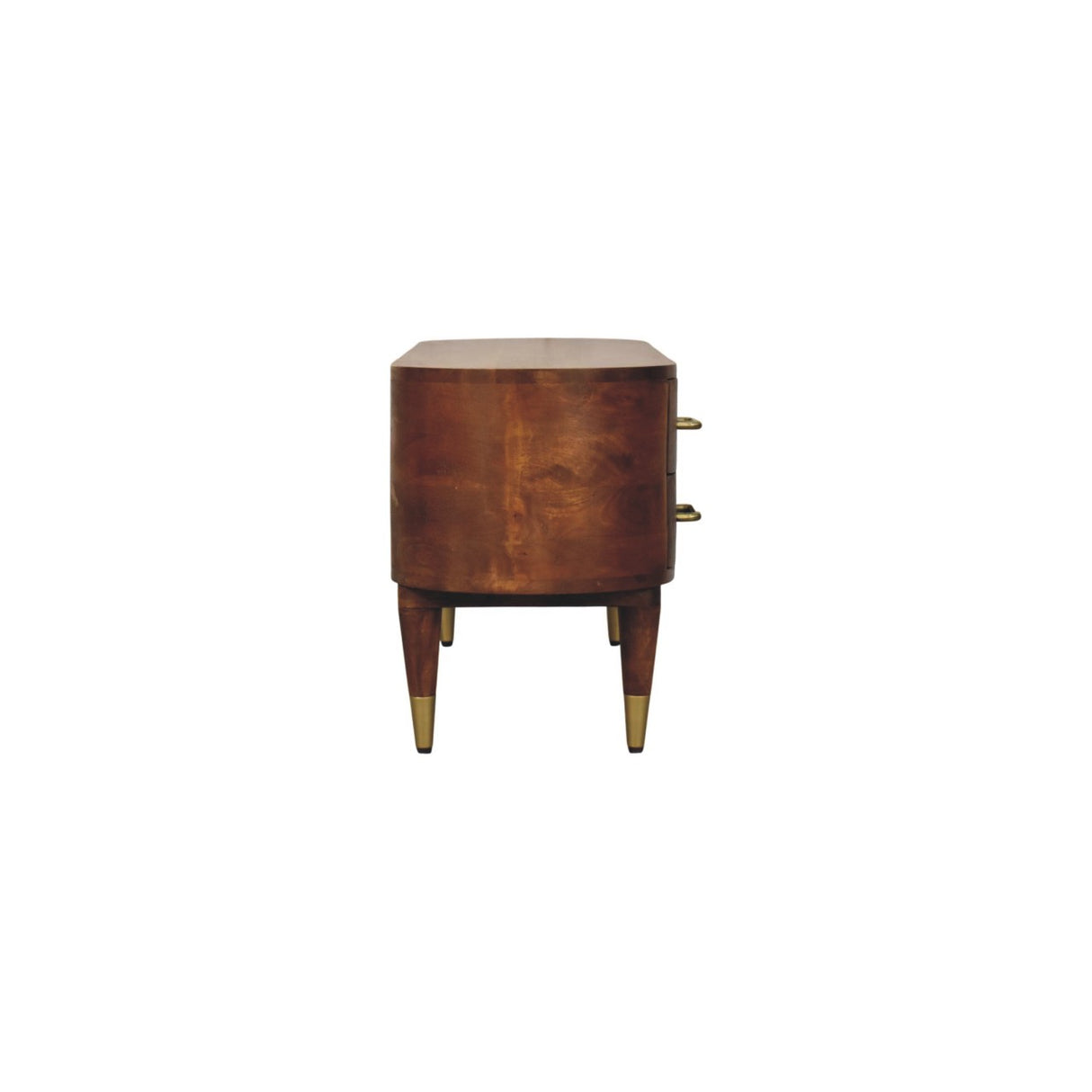 Solid Wood Valenza Curved Media Unit