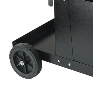 Welding Cart, 2-Tier Heavy Duty Welder Cart with Lockable Cabinet