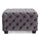 Modern Glam Ottoman With Velvet Upholstery And Button Tufted Design - Best Buy Furniture