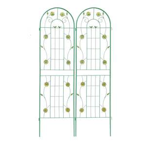 4 Pack Metal Garden Trellis 71" x 19.7" Rustproof Support