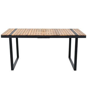 7 Pieces Outdoor Dining Set Patio Dining Table And Chair Set With And Removable Cushions For Patio