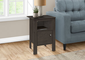 Accent Nightstand Side Table, Storage, Transitional - Oak - Best Buy Furniture
