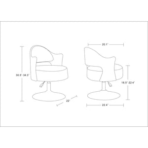 Bopper - Swivel Lounge Chair - White