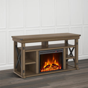 Wildwood - Fireplace TV Stand - Gray