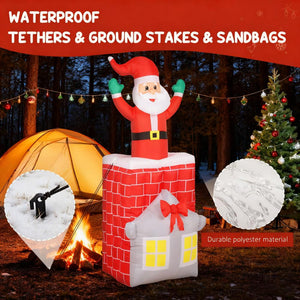 7FT Christmas Inflatable Santa Claus Figure