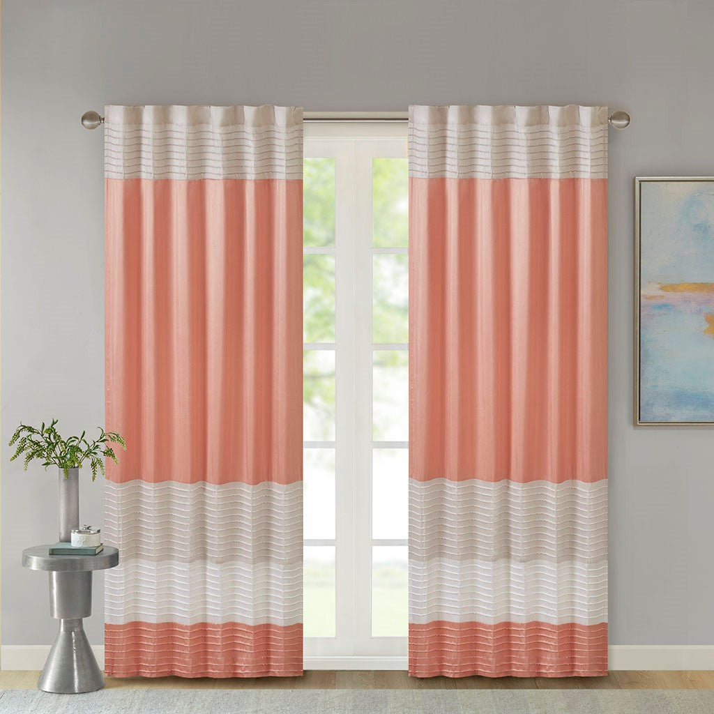 Polyoni Pintuck Curtain Panel (Only 1 Pc Panel)