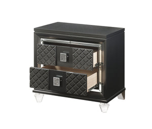 Sawyer - Metallic Nightstand - Gray - Best Buy Furniture