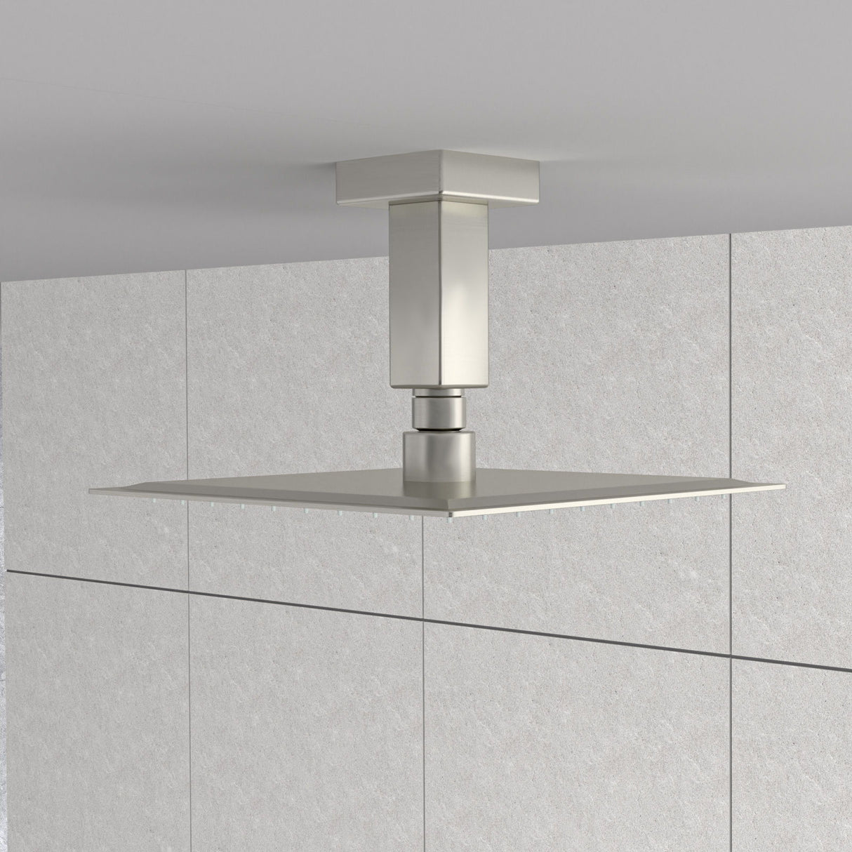 Ceiling Mounted Shower Arm With Flange Stainless Steel