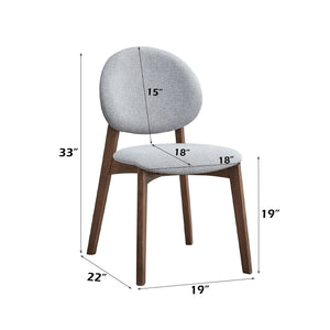 Hadasa - Side Chair, Elegant Upholstery (Set of 2)