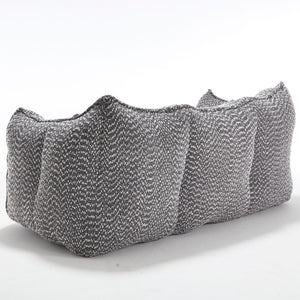 Comfortable Dual Beanbag Chair With High Resilience Foam Core For 2 People