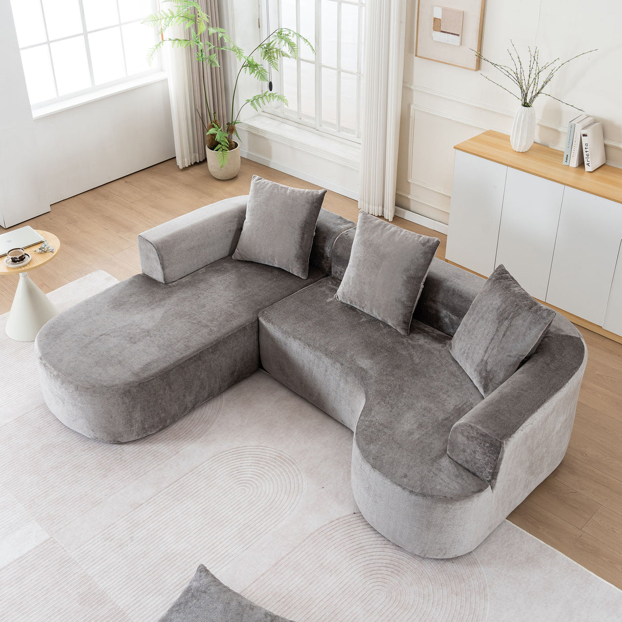 Modular Sectional Sofa With L Shape Chaise With Deep Seat