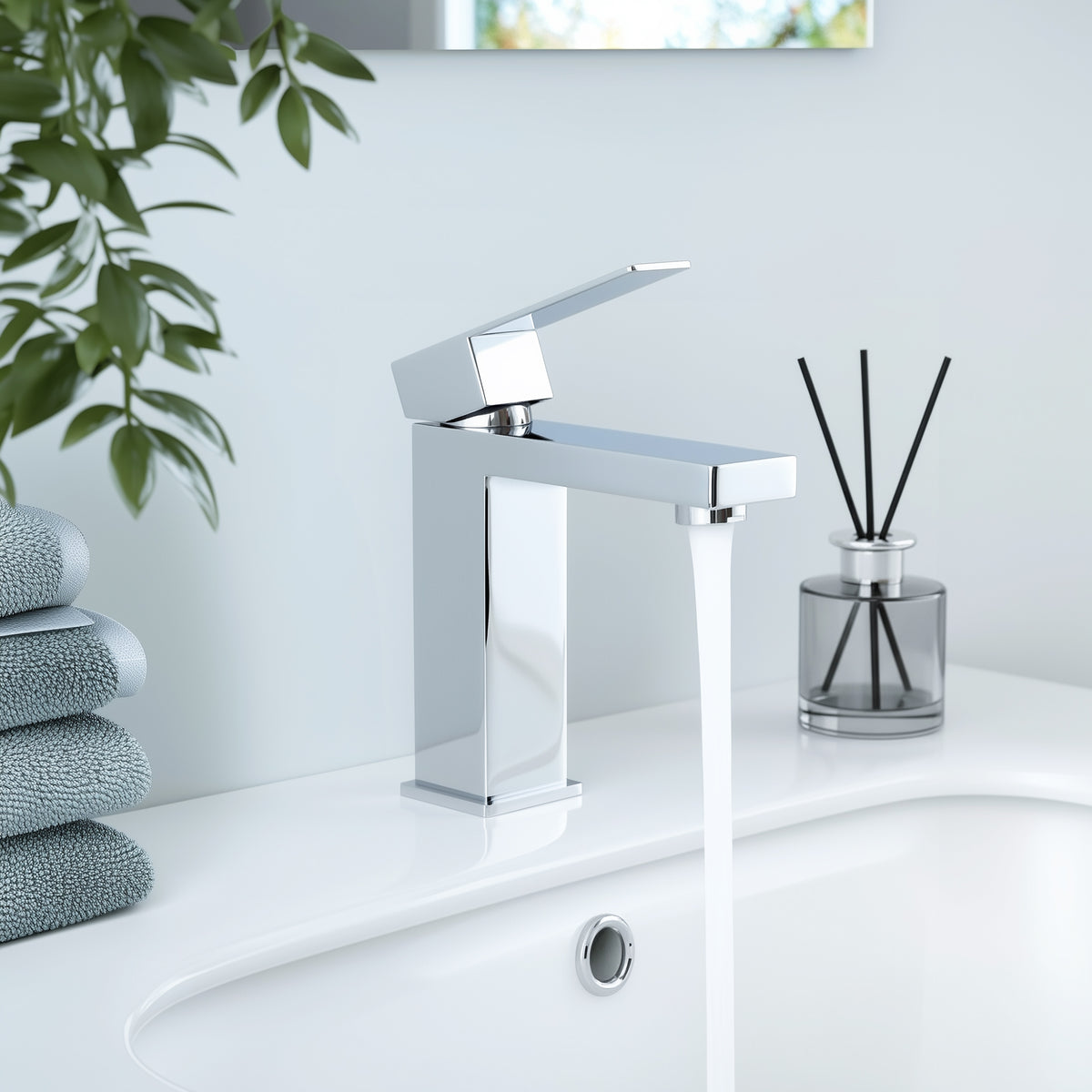 Modern Chrome Bathroom Sink Faucet
