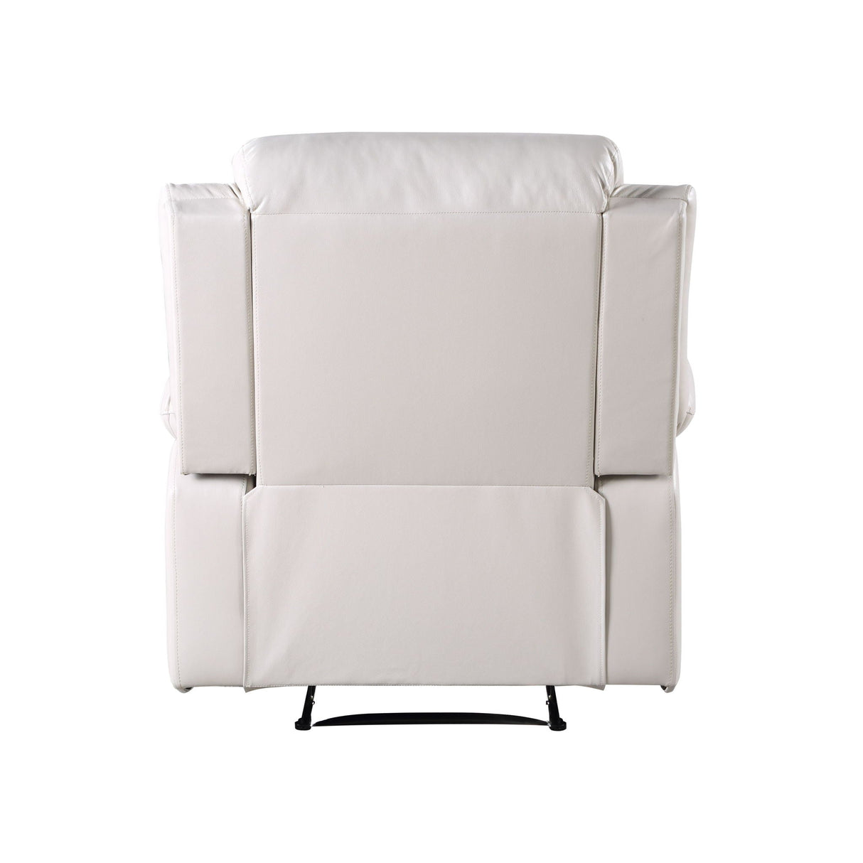 Eilbra - Synthetic Leather Power Motion Recliner - Beige - Best Buy Furniture
