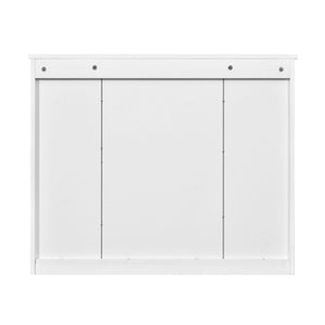 Wall Mounted Bathroom Cabinet With Mirror And 5 Shelves, Rectangular Design