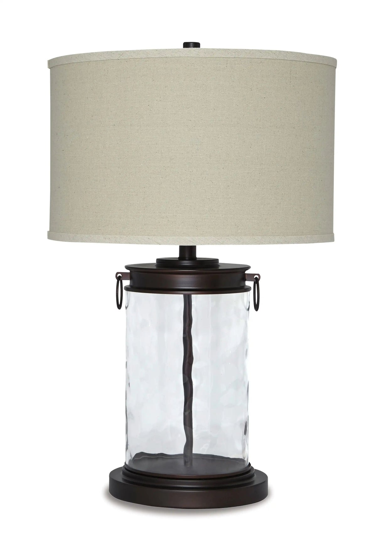Tailynn - Glass Table Lamp - Clear / Bronze Finish - Best Buy Furniture