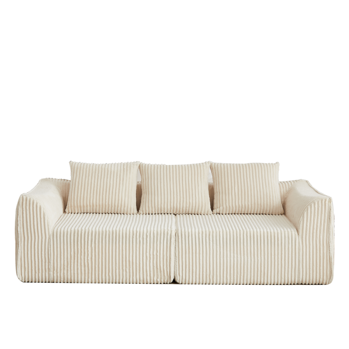 Minimalist 3-Seater Corduroy Sofa