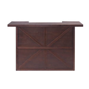 41.35"H Bar Table or Wine Cabinet - Brown Antique