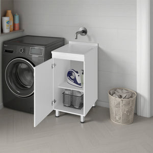 Darwin Freestanding Utility Tub and Sink Cabinet with One Door