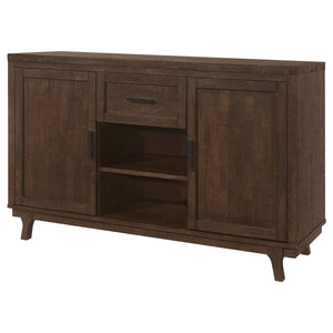 Mccall - 2 Door Server With 1 Drawer - Brown Oak