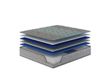 Restonic comfort care 13' hybrid mattress, individual pocketed coil mattress , plush comfort