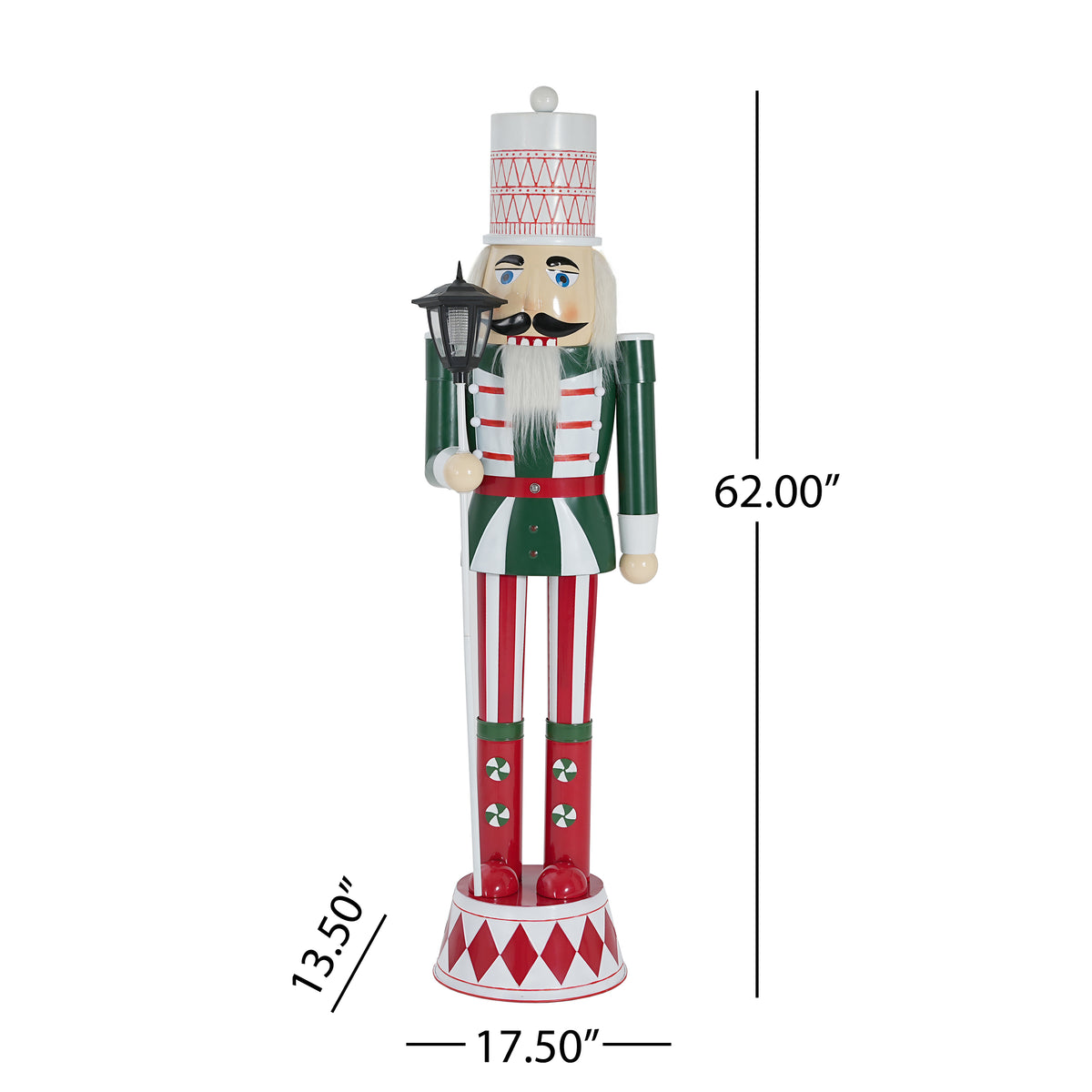 Classic Iron Nutcracker for Holiday Decor