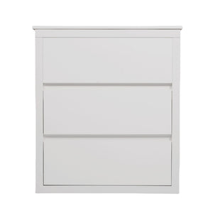 Freestanding Bathroom Vanity With Ceramic Sink, 2 Full Extension Drawers
