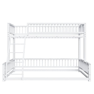 Bunk Bed With Ladder And Safety Guardrails