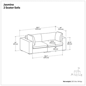 Jasmine - Handcrafted Sofa