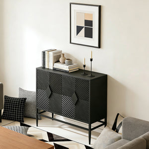 Modern 2 Door Wooden Storage Cabinet Accent Cabinet
