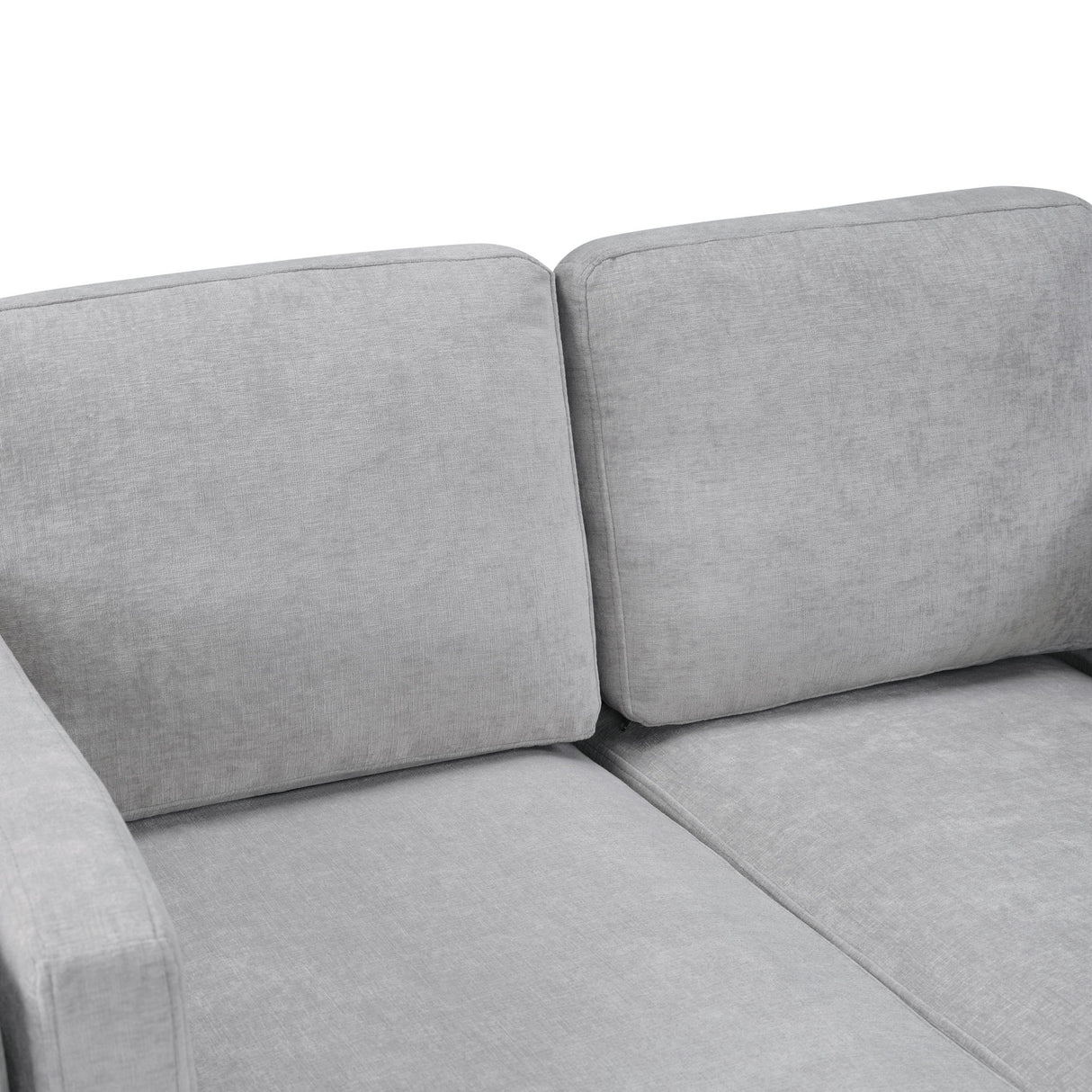 Chaise Lounge Sofa Bed With Dual Layer Armrests For Living Room