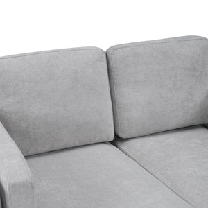 Chaise Lounge Sofa Bed With Dual Layer Armrests For Living Room