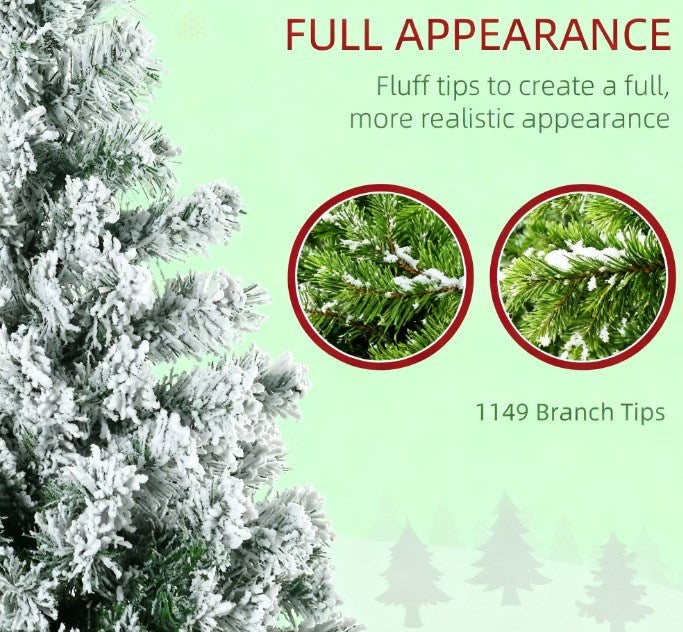 Artificial Snow Christmas Trees with Frosted Branches