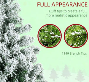 Artificial Snow Christmas Trees with Frosted Branches
