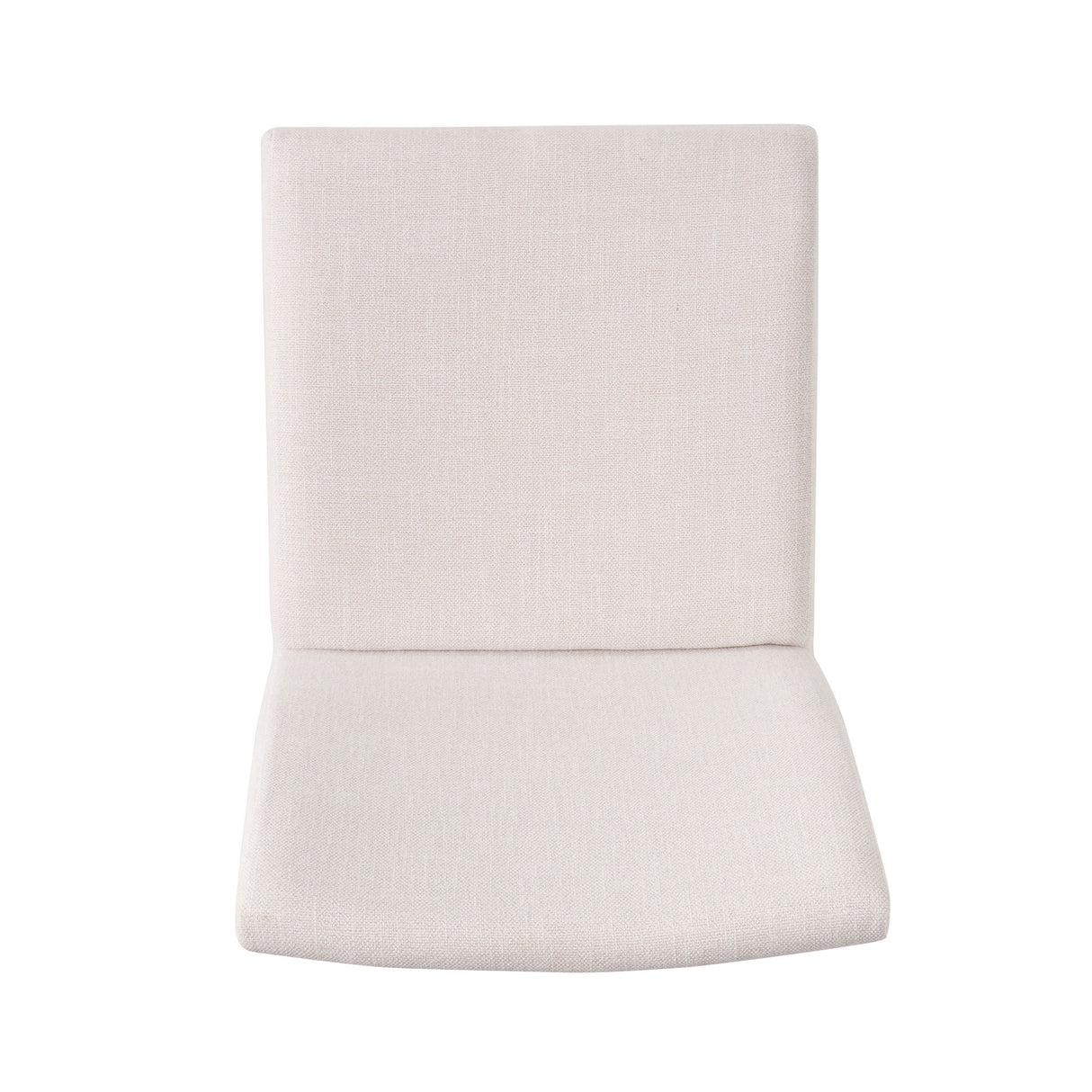 Dining Chairs With Upholstered Seat And Backrest (Set of 2) - Light Beige / Walnut