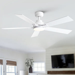 Reversible Motor Integrated LED Dimmable Ceiling Fan With Light