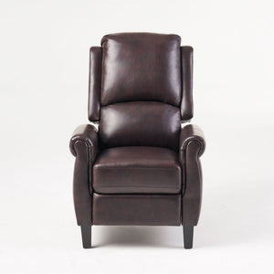 Memphis - Standard Recliner Club Chair - Burgundy - Best Buy Furniture