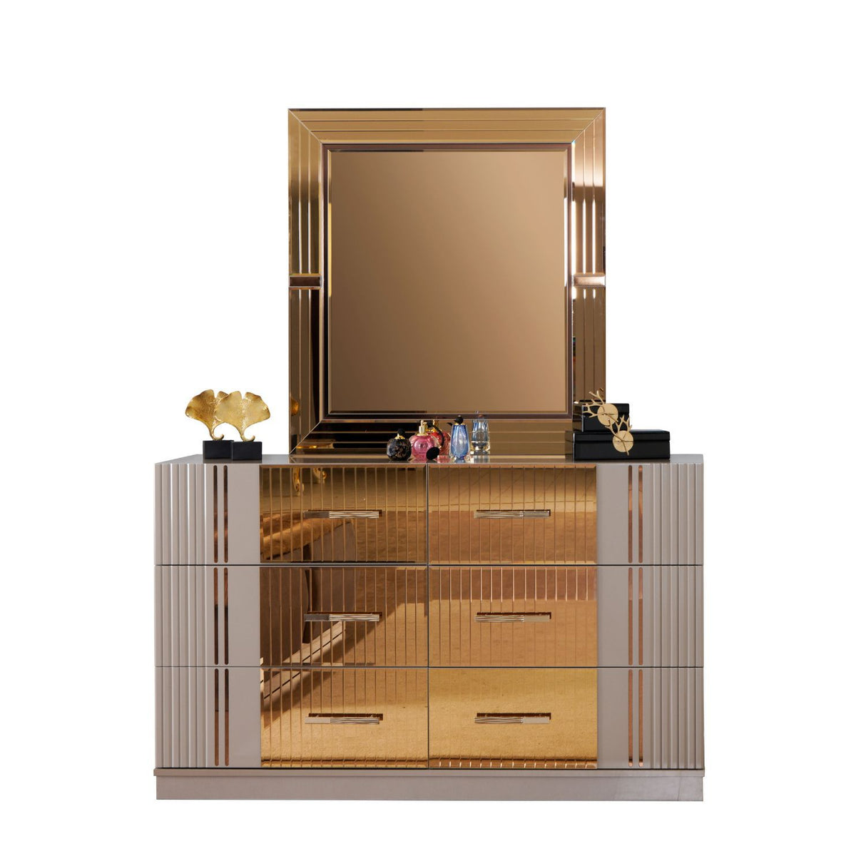 Lorenzo - 6 Drawer Dresser - Gray