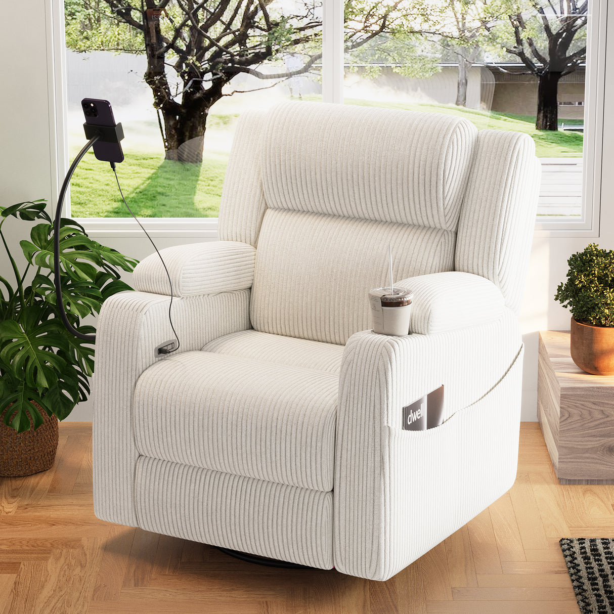 Electric Power Recliner Chair with Heat and Massage