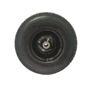 Flat Free Tire And Wheel Assemblies For Riding Lawn Mowers With 3" Hub - Black