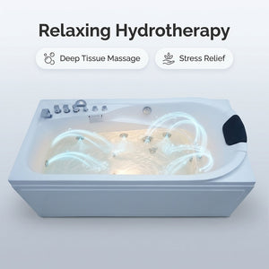 67 in. x 34 in. Acrylic Whirlpool Bathtub with Center Drain
