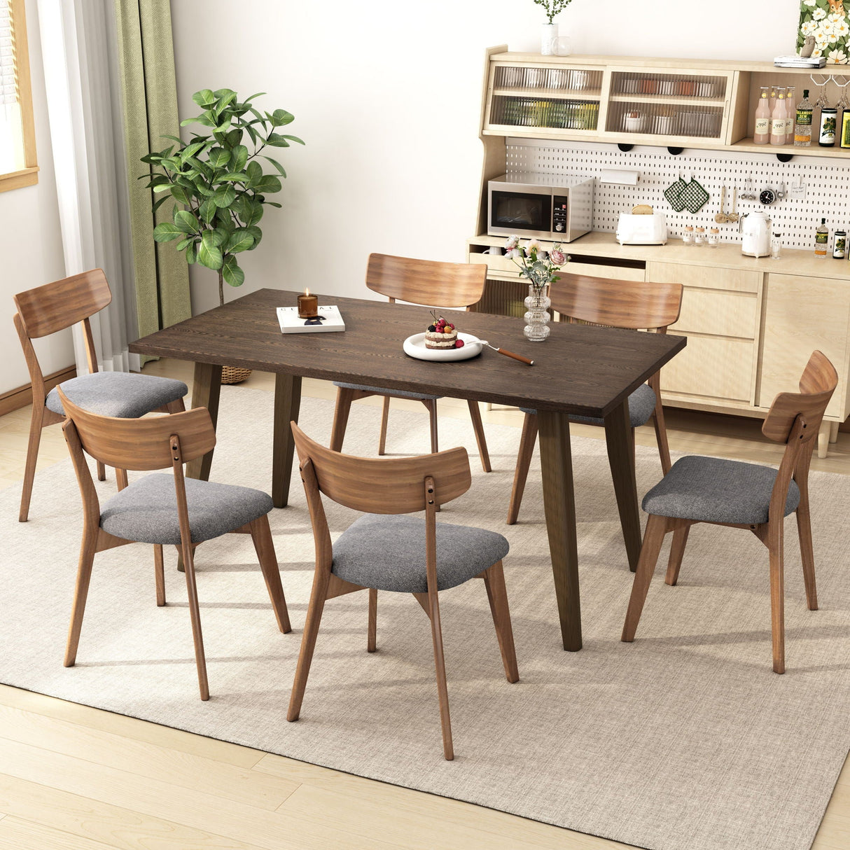 Mid Century Upholstered Dining Chairs (Set of 2) - Best Buy Furniture