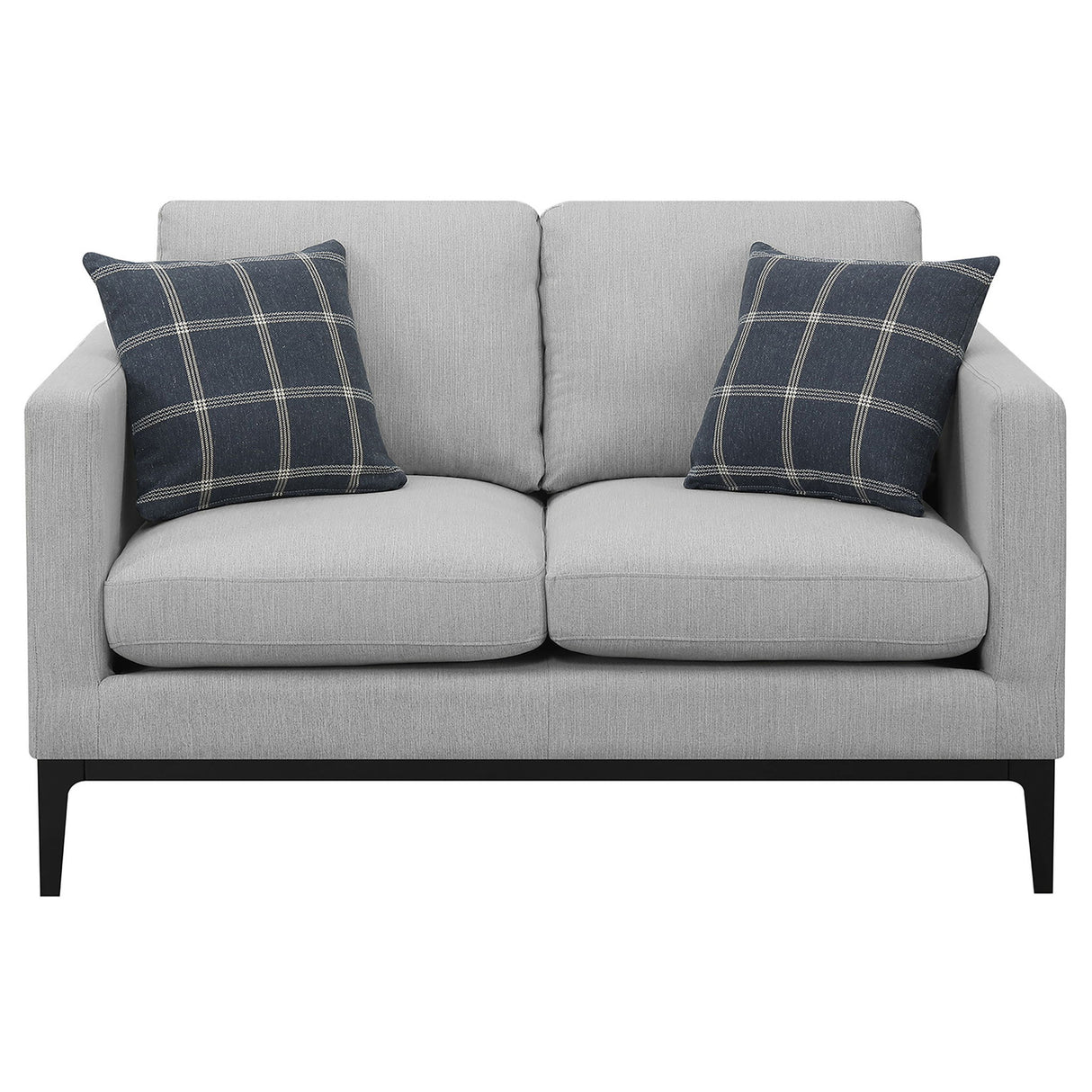 Montauk - 2 Piece Arms Living Room Set With Upholstered Seating - Light Gray
