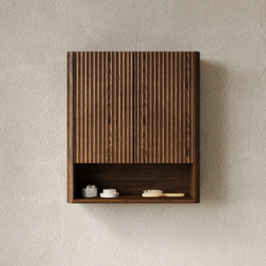 ZULA 26" Wall-Mounted Striped Bathroom Cabinet