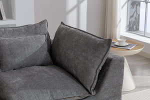 74.8" Width Cloud Couch Oversized Modular Sectional Sofa