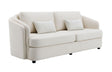 Mariko - Linen Sofa With 2 Toss Pillows - Beige - Best Buy Furniture