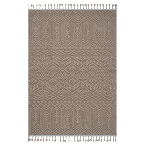 Guros - 6' X 9' Traditional Indoor / Outdoor Area Rug - Natural