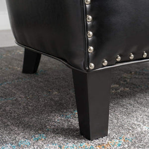 Enigmatica - Upholstered Club Chair With Nailhead Trim