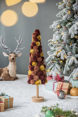 Tall Tree Christmas Table Decor, Coffee