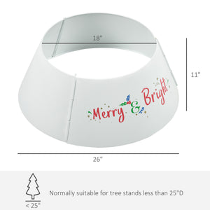 HOMCOM 26 Inch Christmas Tree Collar Ring, Stand Cover for Decor